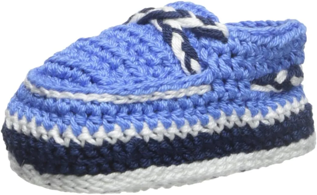 Jefferies Socks Baby-Boys Hand Crochet Deck Shoe Bootie