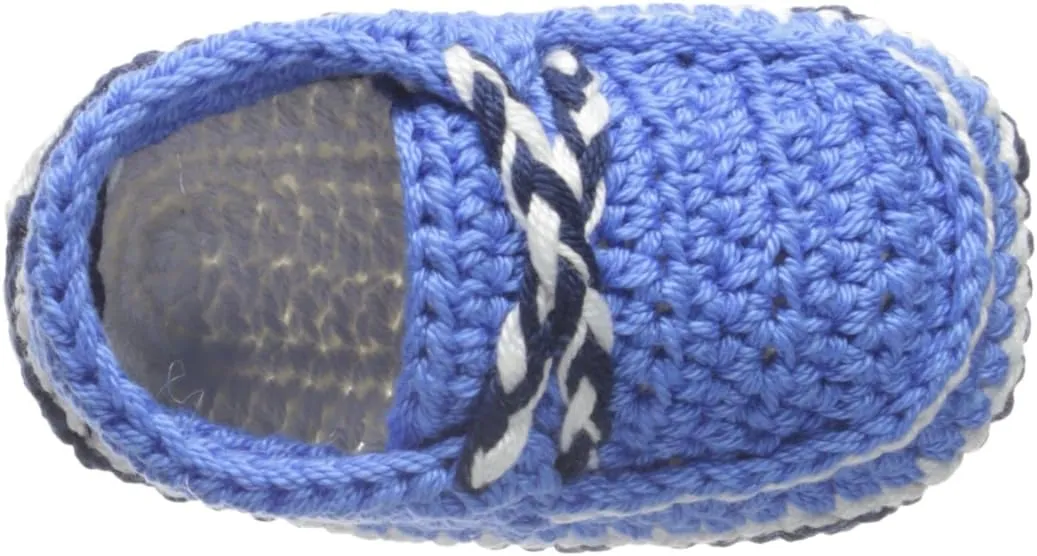 Jefferies Socks Baby-Boys Hand Crochet Deck Shoe Bootie