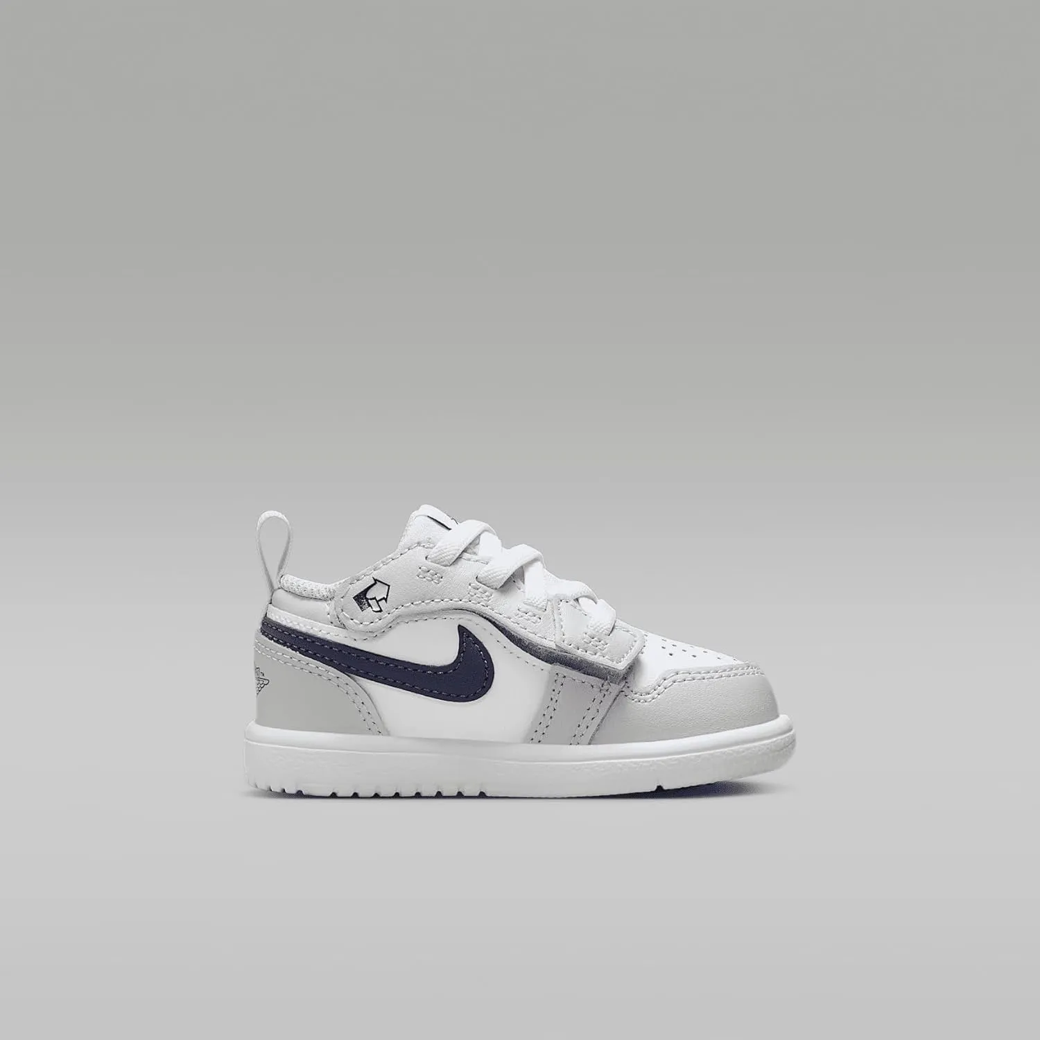 Jordan 1 Low Alt Baby/Toddler Shoes (DR9747-146, White/Neutral Grey/Gum Medium Brown/Midnight Navy)