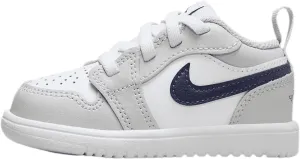 Jordan 1 Low Alt Baby/Toddler Shoes (DR9747-146, White/Neutral Grey/Gum Medium Brown/Midnight Navy)