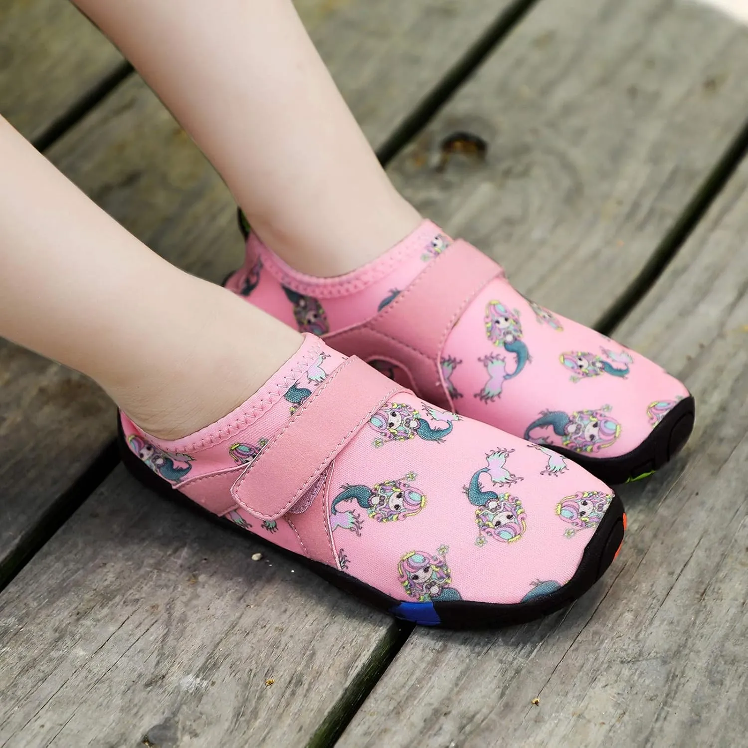 Kids Baby Swimming Shoes Soft Soles Boys Girls Diving Summer Jellies Shoes Barefoot Socks for Sport Beach Pool Swim
