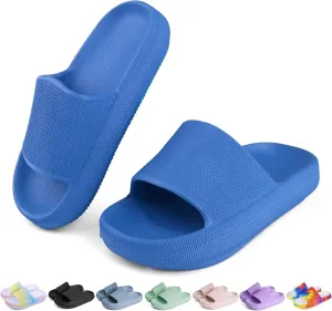 Kids Cloud Slides Boys Girls Flip Flops Slip On Beach Sandals Youth Pool Shower Shoes EVA Summer Slippers11 Little Kids - 6 Big Kids