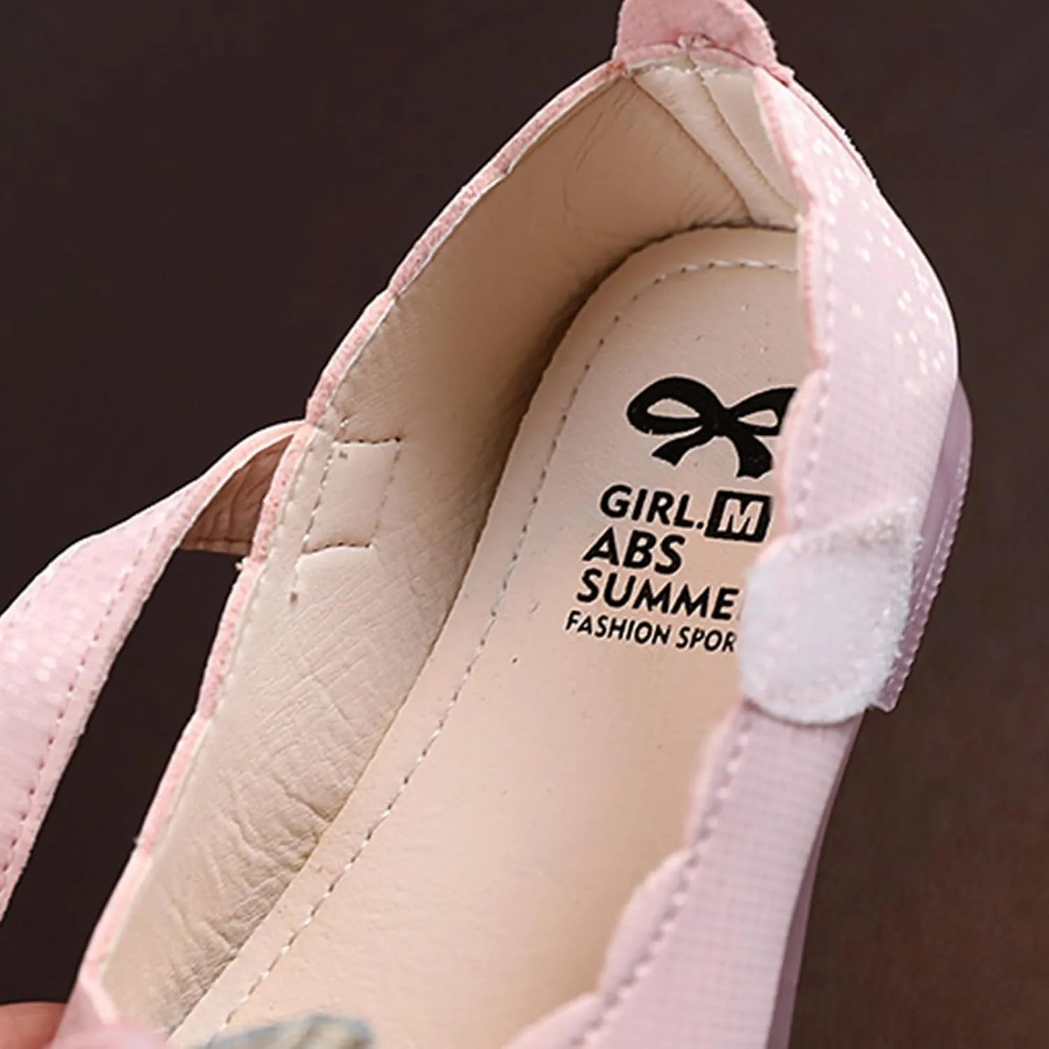 kids water sandal Summer Flare Print Closed Toe Low Heel Soft Rubber Sole Hook And Loop Shoes