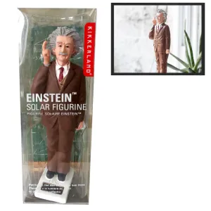 Kikkerland Solar Powered Albert Einstein Waving Figurine Novelty Figure Gift New