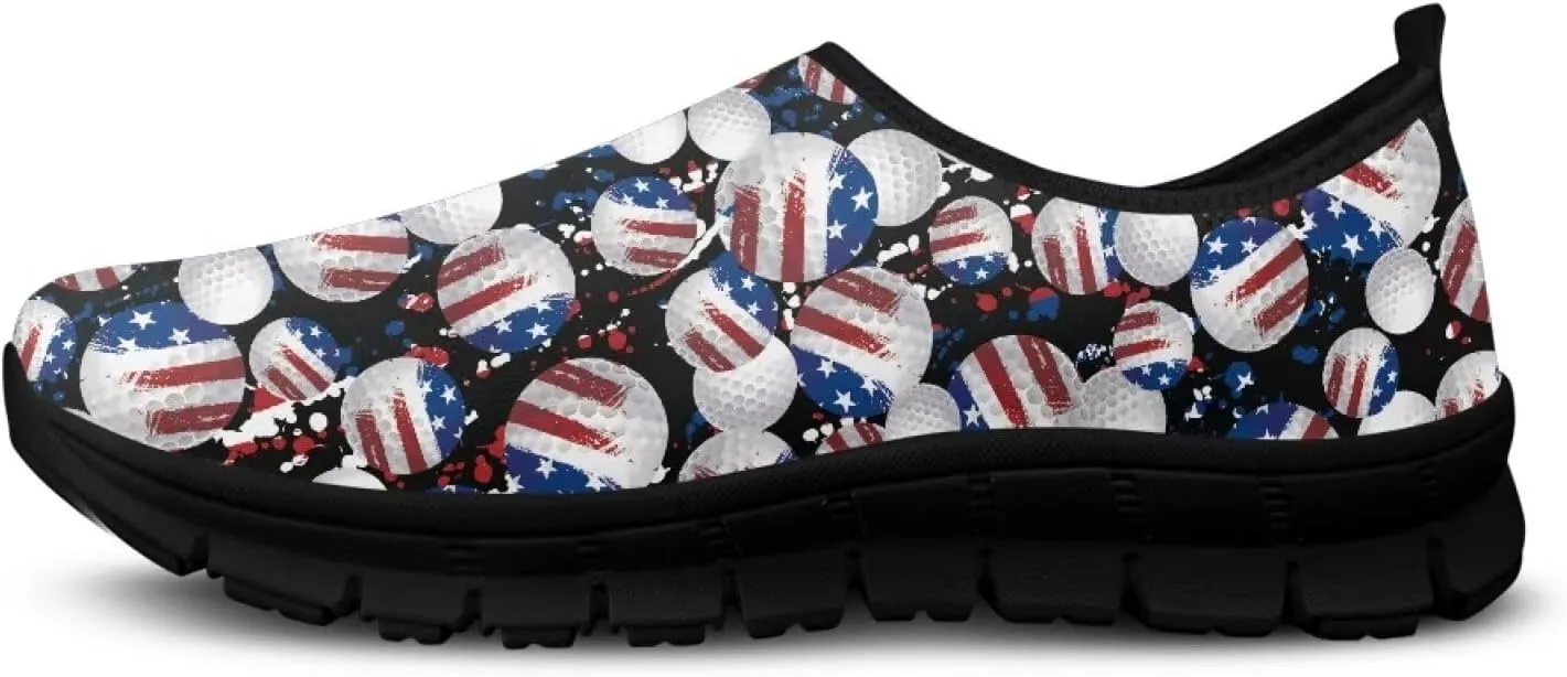 Men's Fashion Sneakers Slip On Walking Loafers Travel ShoesBlack Sole