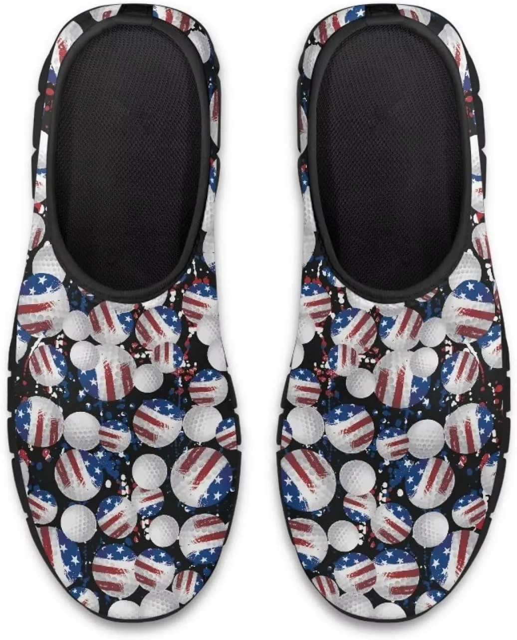 Men's Fashion Sneakers Slip On Walking Loafers Travel ShoesBlack Sole