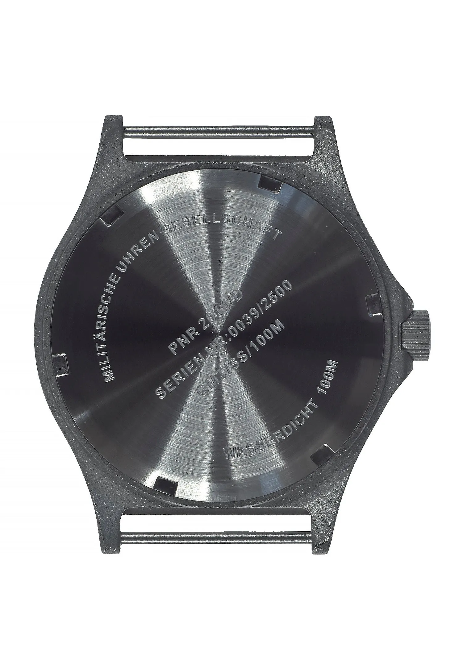 MWC GMT (Dual Time Zone) Water resistant Military Watch in Stainless Steel Case with Screw Crown
