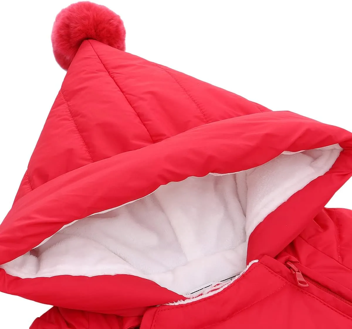 Newborn Baby Hooded Winter Puffer Snowsuit with Shoes and Gloves