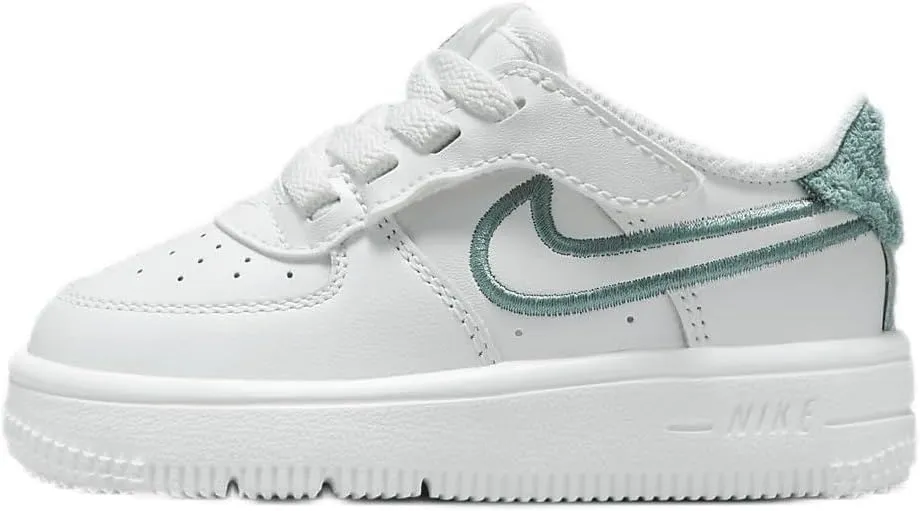 Nike Force 1 Low LV8 EasyOn Baby/Toddler Shoes (FZ3368-100, Summit White/Bicoastal/Summit White) Size 7