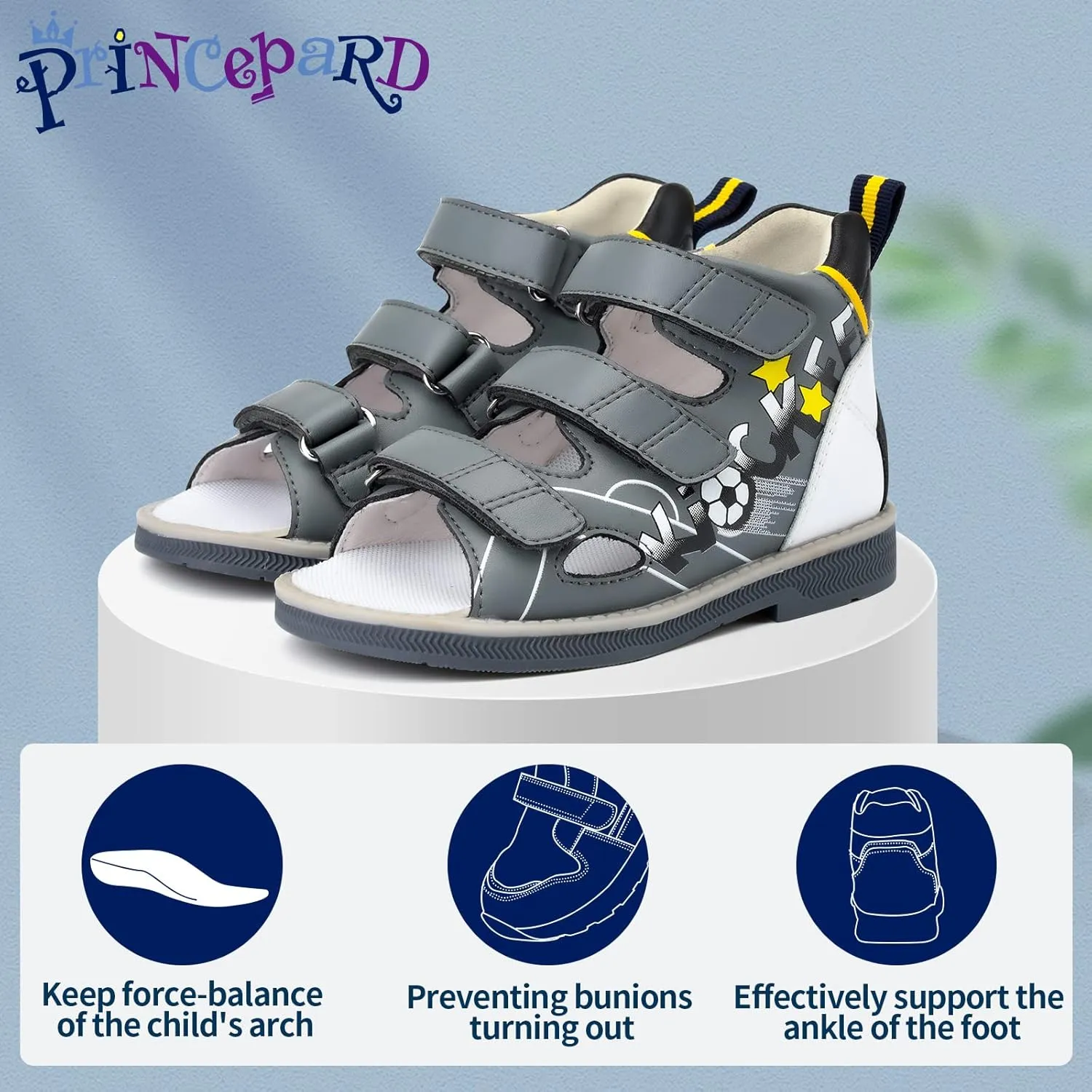 Orthopedic Shoes for Kids,Corrective Summer Toddlers Low Top Sandals for Children with Arch and Ankle Support,Anti-slip Soles