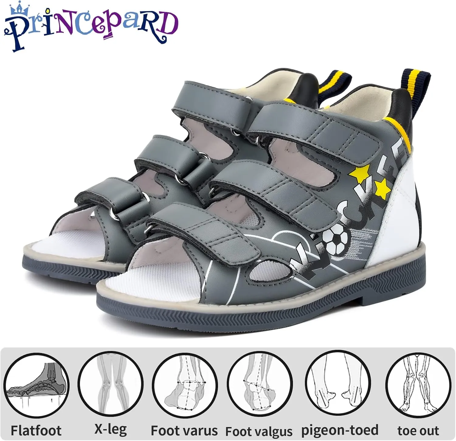 Orthopedic Shoes for Kids,Corrective Summer Toddlers Low Top Sandals for Children with Arch and Ankle Support,Anti-slip Soles