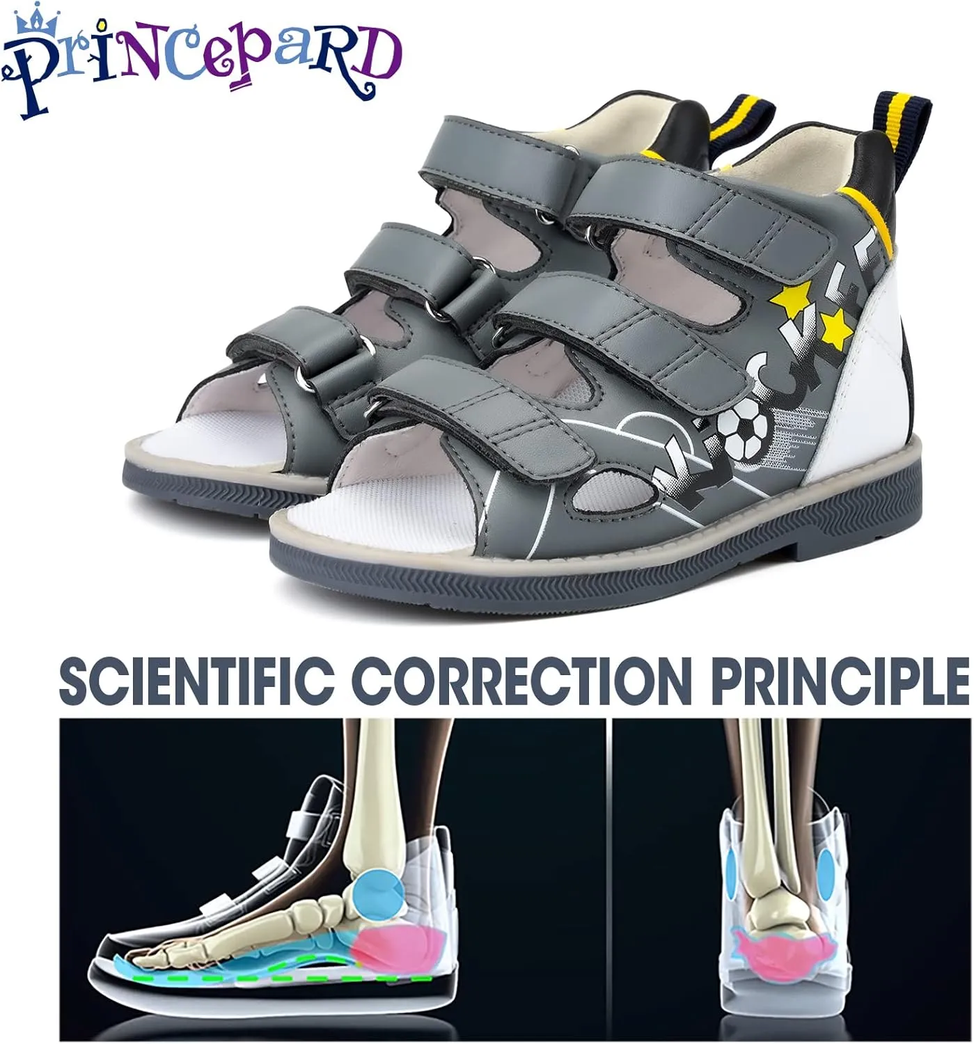 Orthopedic Shoes for Kids,Corrective Summer Toddlers Low Top Sandals for Children with Arch and Ankle Support,Anti-slip Soles