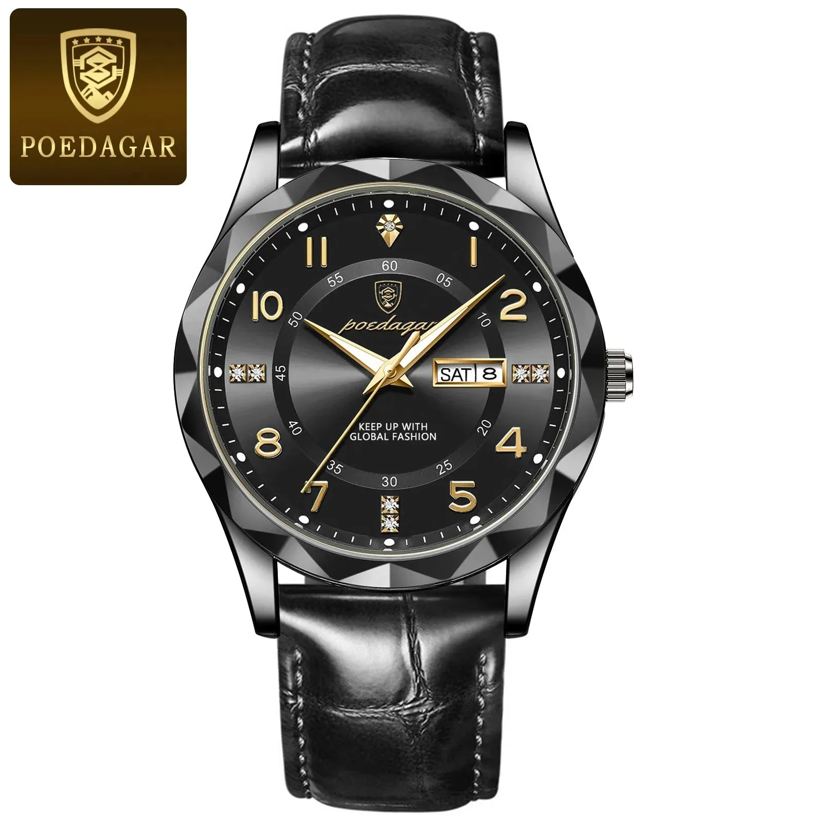POEDAGAR Luxury Men's Sport Quartz Watch – Waterproof & Luminous