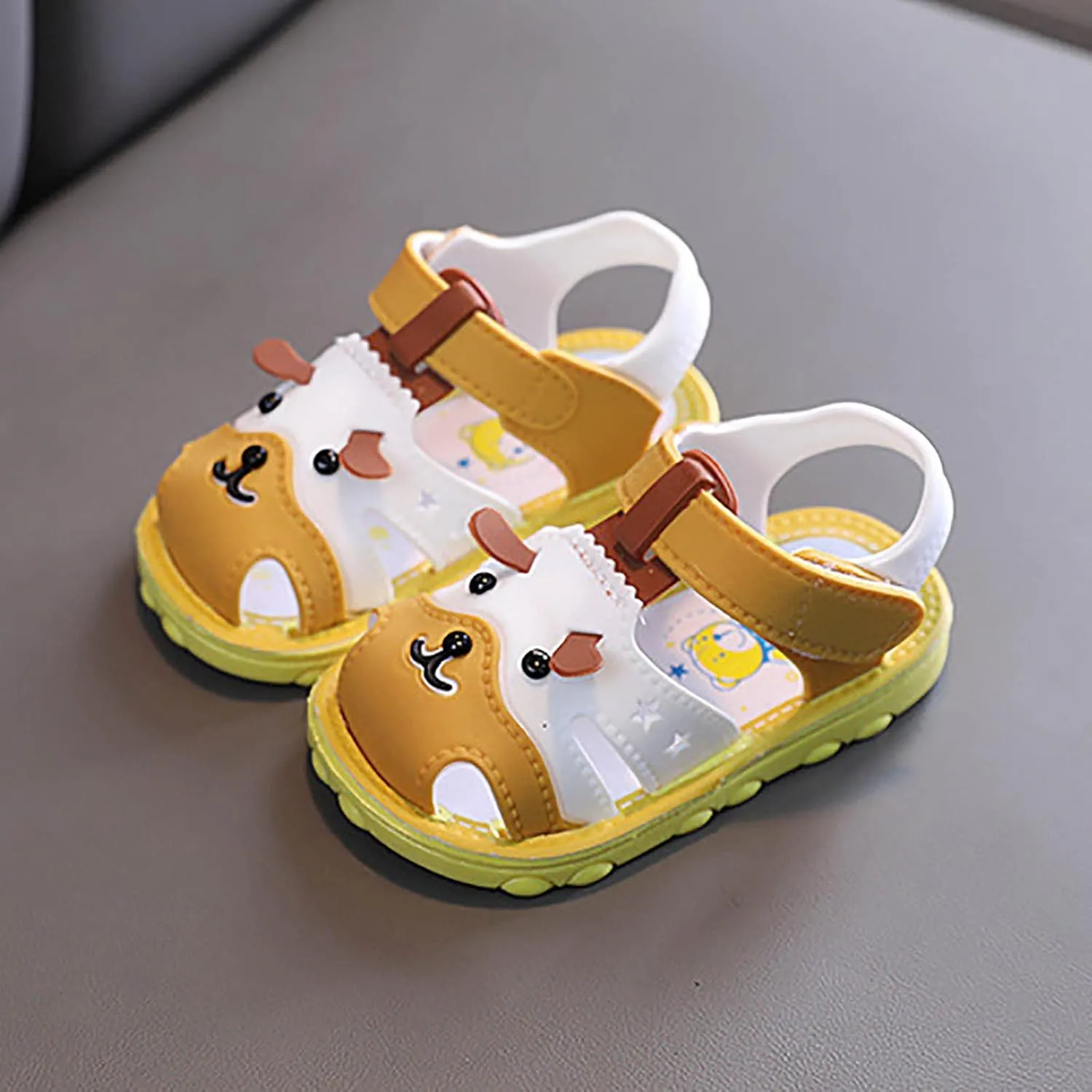 Premium Kids Girls Sandals Soft Non Slip Rubber Sole Toddler Baby Walking Shoes Flat Shoes Pool Slides for Girls