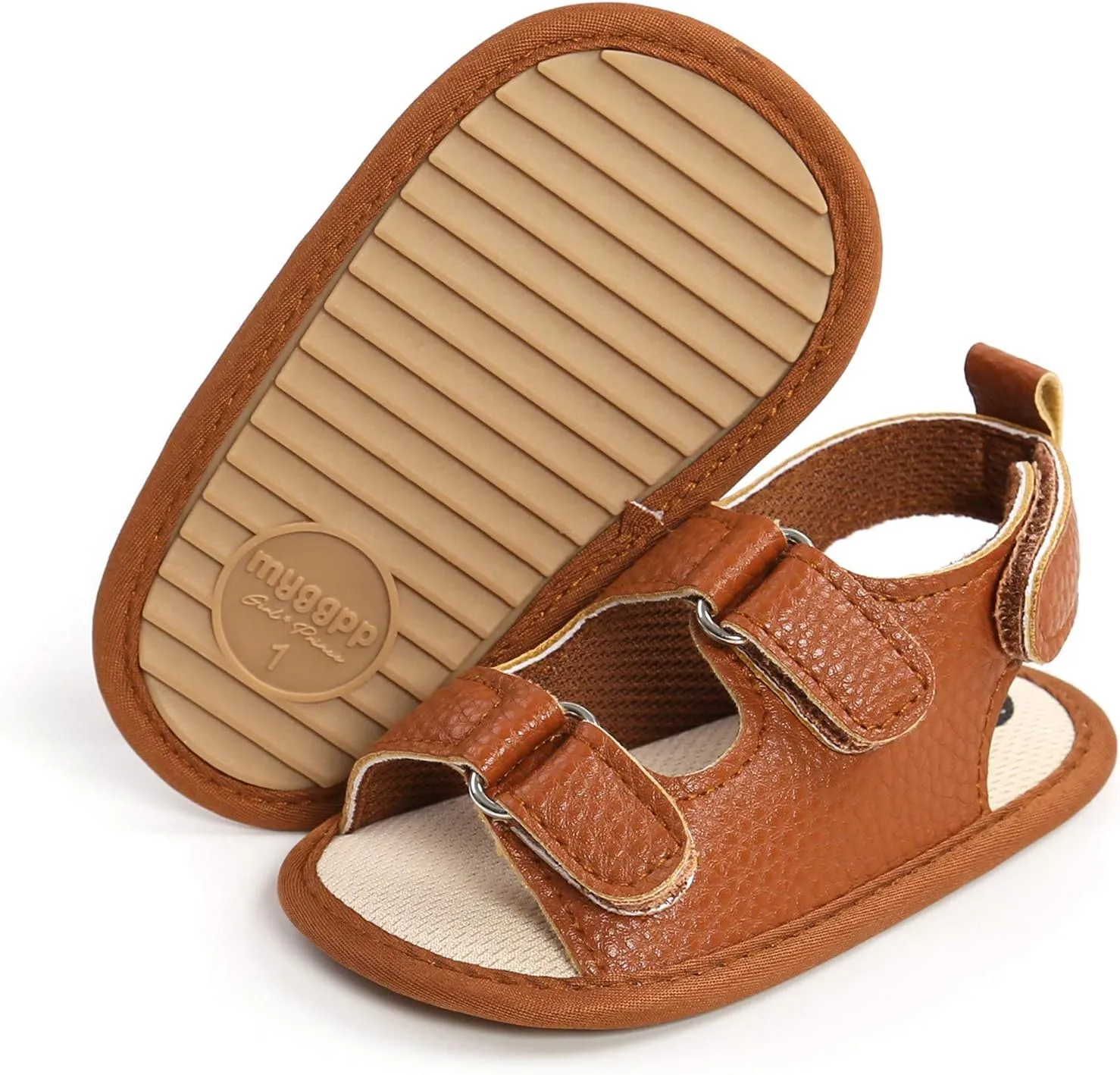 Prewalker Walking Soft Girls Sandals Sole Flat Boys Non-Slip Shoes Baby Rubber Baby Shoes Kids Slide Sandals