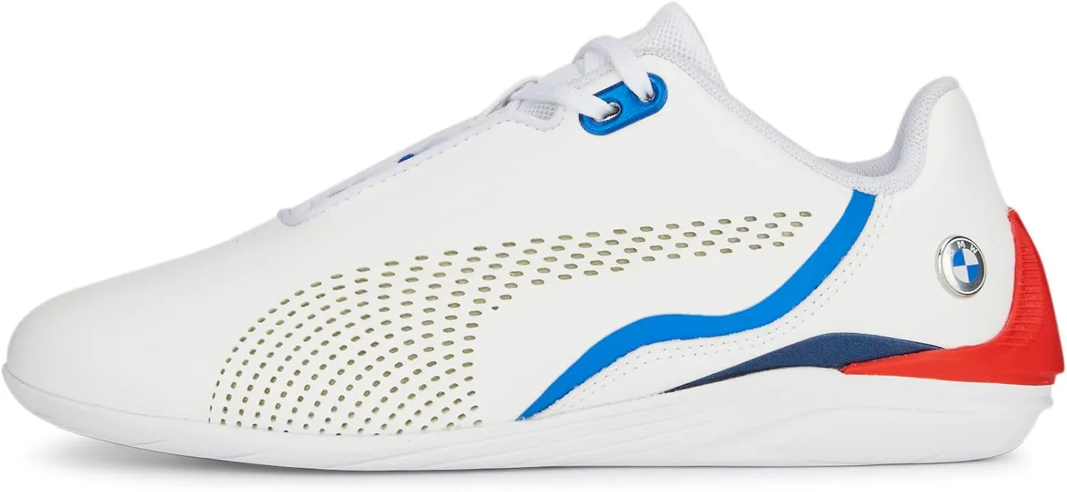 PUMA Baby-Boy's Shoes BMW M Motorsport Drift Cat Decima Sneaker, Pop Red-White, 5 US Unisex Big Kid