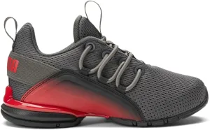 PUMA - Infants Axelion Interest Fade Shoes, Size: 13.5 M US Little Kid, Color: Dark Shadow/High Risk Red