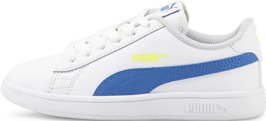 PUMA - Unisex-Baby Puma Smash V2 L Pre-School Shoes, Size: 13 M US Little Kid, Color: Puma White/Victoria Blue