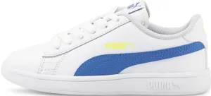 PUMA - Unisex-Baby Puma Smash V2 L Pre-School Shoes, Size: 13 M US Little Kid, Color: Puma White/Victoria Blue