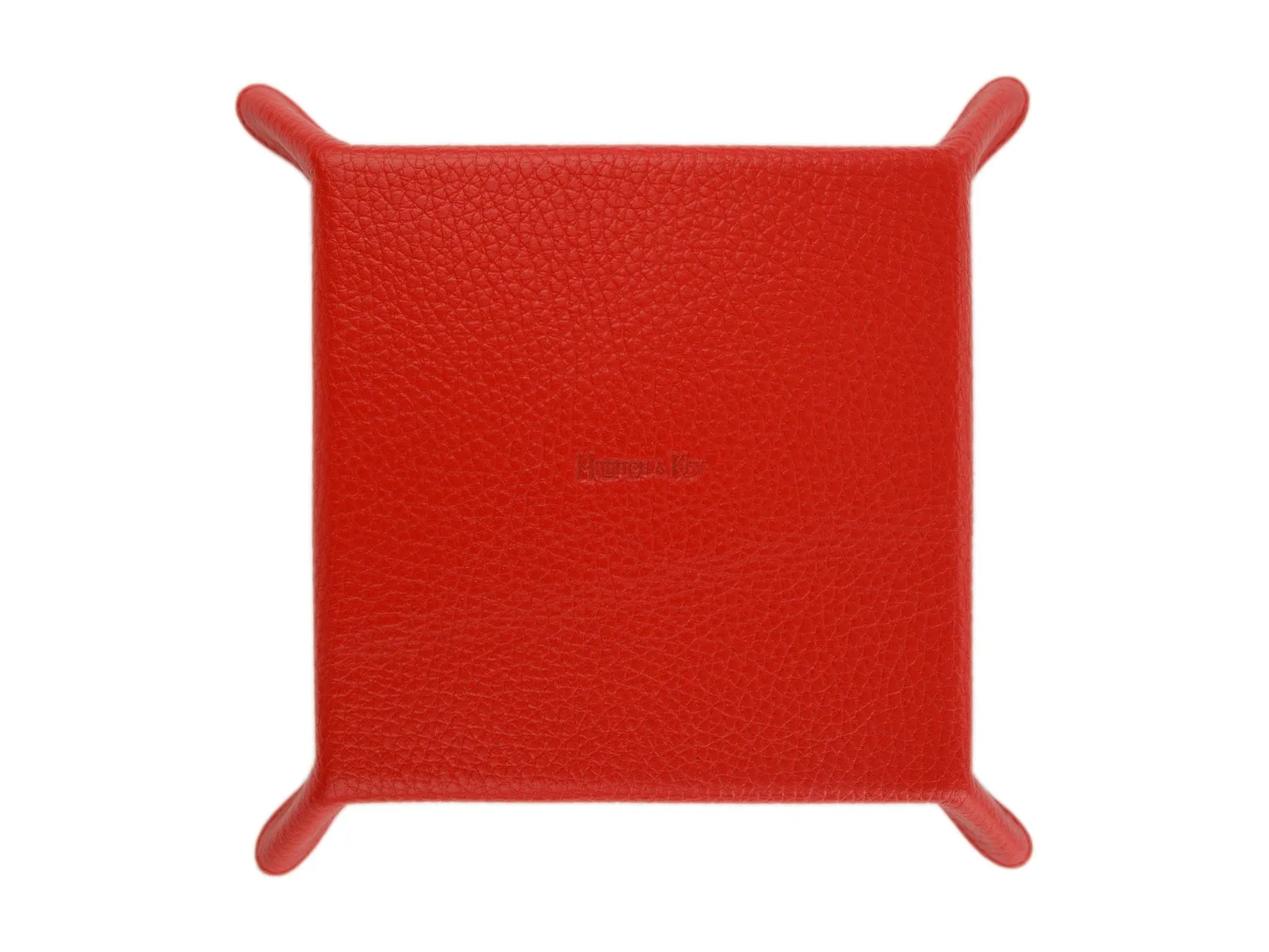 Red Leather & Black Suede Small Travel Tray