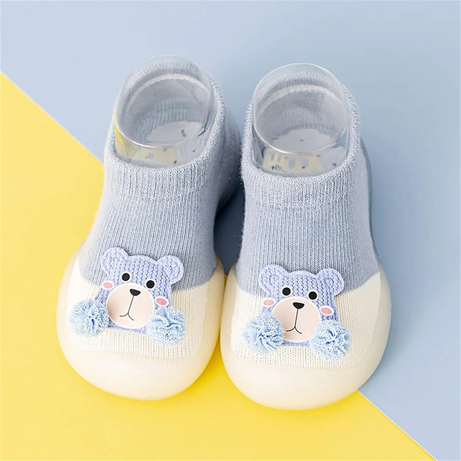 sfdgfhyf Toddler Soft Bottom Sneaker Toddler Kids Infant Newborn Baby Boys Girls Shoes Cute Cartoon Soft Soles (Blue, 2-3 Years)