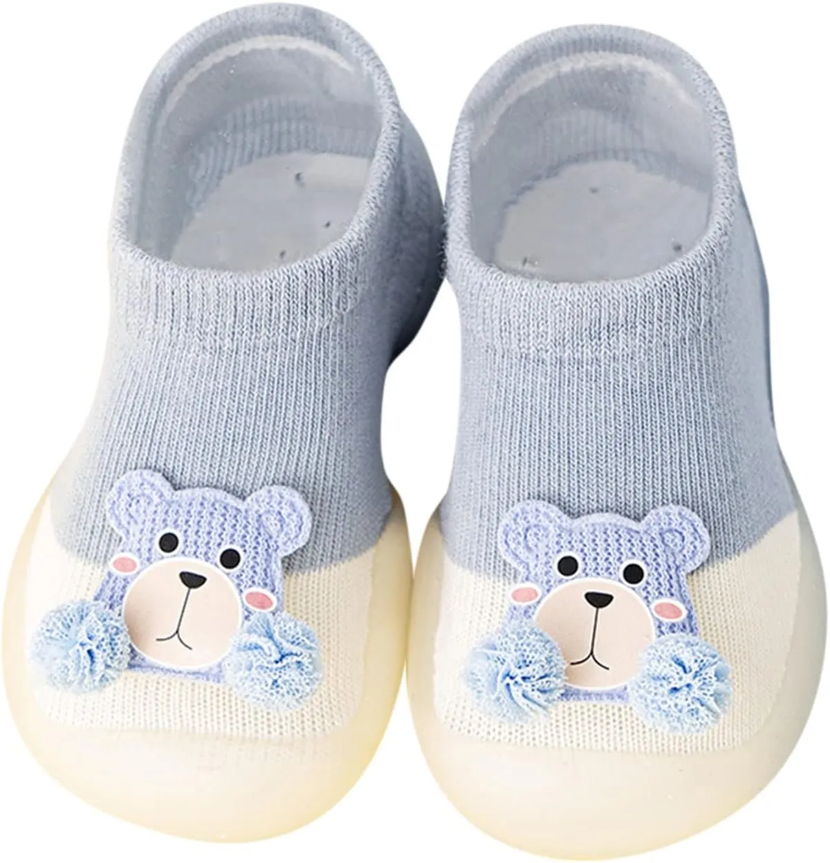 sfdgfhyf Toddler Soft Bottom Sneaker Toddler Kids Infant Newborn Baby Boys Girls Shoes Cute Cartoon Soft Soles (Blue, 2-3 Years)