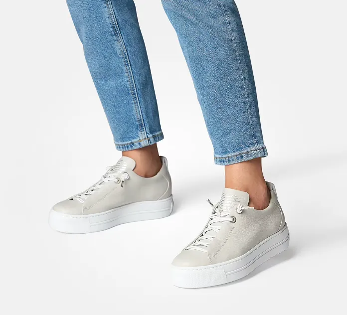 Super Soft Chunky Sole Trainer - Pearl