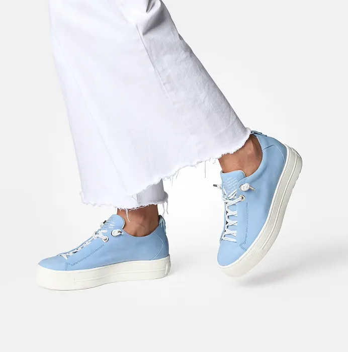 Super Soft Chunky Sole Trainer - Sky Blue