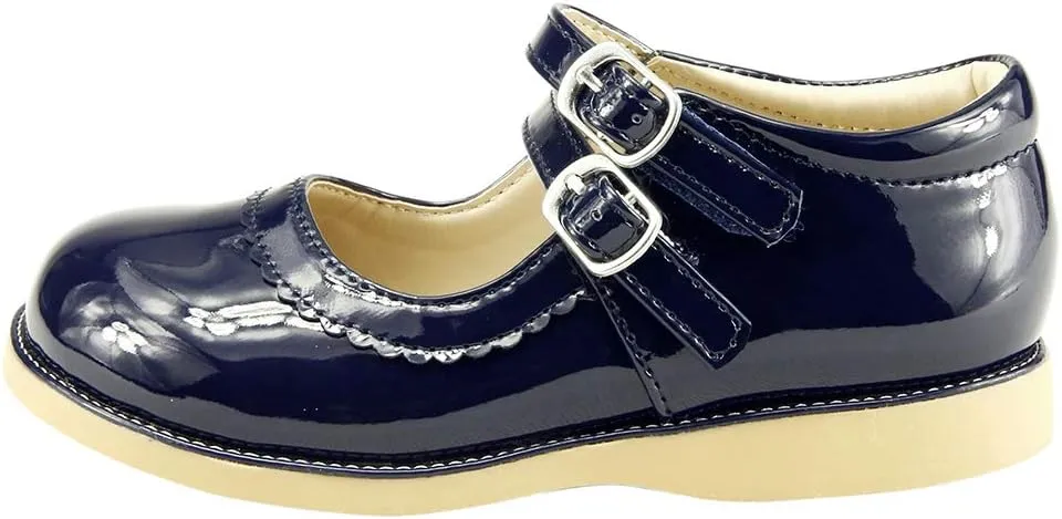 The Doll Maker Girl's Mary Jane Flat for Toddler/Little Kid School Dress Shoes