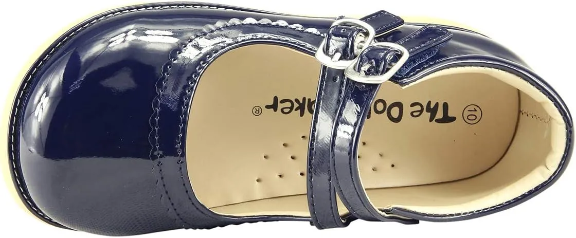 The Doll Maker Girl's Mary Jane Flat for Toddler/Little Kid School Dress Shoes