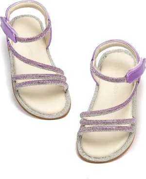 THEE BRON Toddler Girls Dress Sandals Kids Butterfly Floral Summer Sandalias Shoes