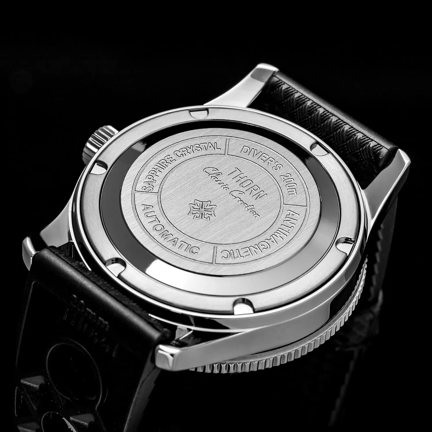 Thorn Titanium Case PT5000 Movement Sapphire Luminous 38mm Automatic Mechanical Diver Watches 20ATM Waterproof