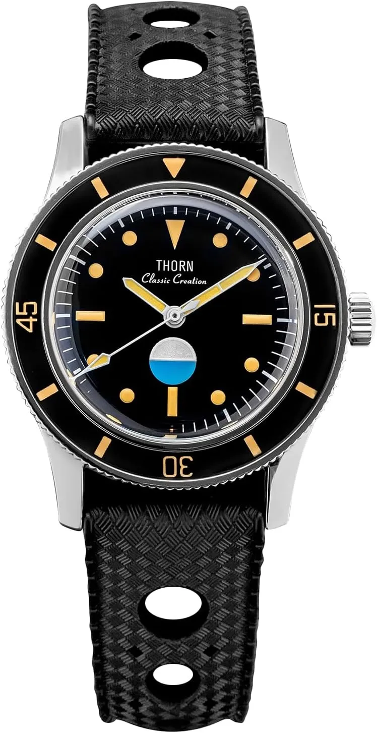 Thorn Titanium Case PT5000 Movement Sapphire Luminous 38mm Automatic Mechanical Diver Watches 20ATM Waterproof