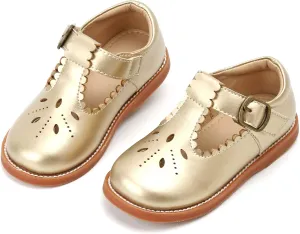 Todder Little Girls Oxford Shoes Mary Jane T-Strap School Uniform Party Dress Flat Shoes