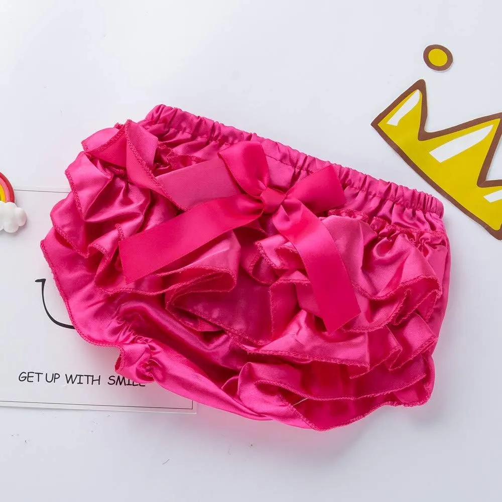Toddler Baby Infant Girl Bowknot Ruffle Nappy Underwear Panty Baby Shoes