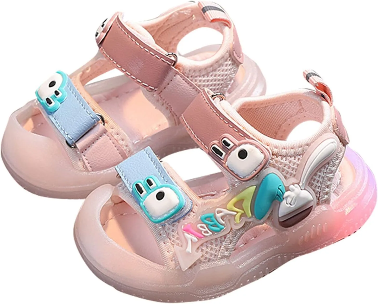 Toddler Kids Baby Girls Boys Sandals Girls Shoes Soft Sole Colorful Bright Light Baotou Sandals Non Boys Slides Size 5