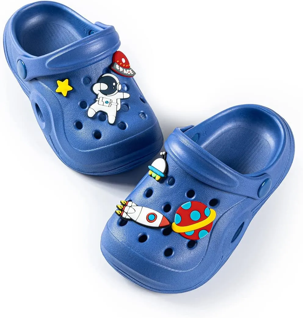 Toddler Kids Boys Girls Cute Garden Water Clogs Sandals Slip On Shoes Slipper Slides Lightweight Outdoor Summer Infant Children Beach Pool Shoes (Baby/Toddler Kids)