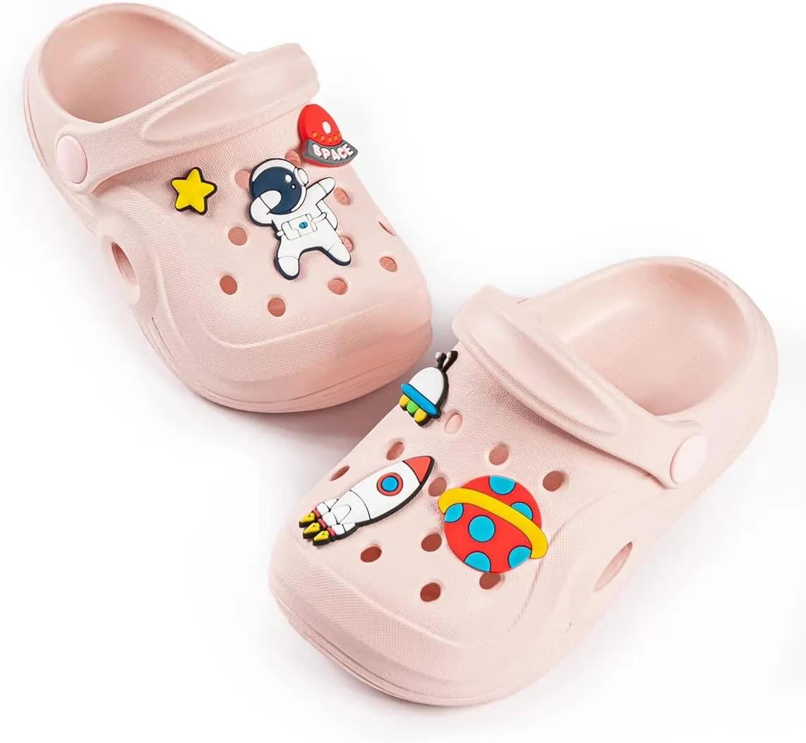 Toddler Kids Boys Girls Cute Garden Water Clogs Sandals Slip On Shoes Slipper Slides Lightweight Outdoor Summer Infant Children Beach Pool Shoes (Baby/Toddler Kids)