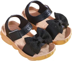 Toddler Kids Infant Girls Soild Bowknot Princress Shoes Soft Sole Non Slip First Walkers Prewalker Beach Kids Strap