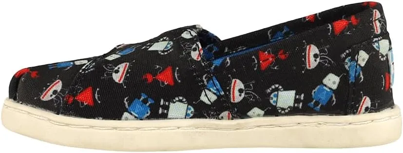 TOMS Toddler Boys Alpargata Graphic Slip On Casual Shoes - Black