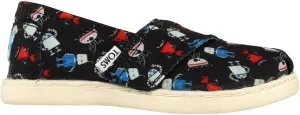 TOMS Toddler Boys Alpargata Graphic Slip On Casual Shoes - Black