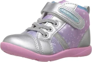 TSUKIHOSHI 2560 Star Strap-Closure Machine Washable Child Sneaker Shoe with Wide Toe Box and Slip-Resistant, Non-Marking Outsole - for Toddlers and Little Kids, Ages 1-8
