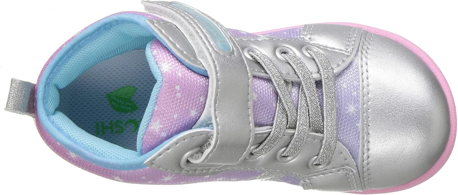 TSUKIHOSHI 2560 Star Strap-Closure Machine Washable Child Sneaker Shoe with Wide Toe Box and Slip-Resistant, Non-Marking Outsole - for Toddlers and Little Kids, Ages 1-8