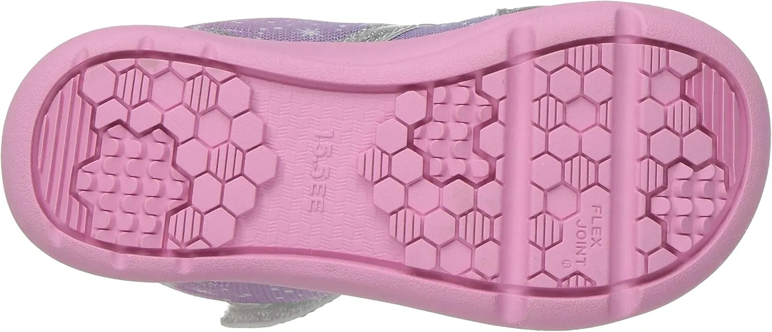 TSUKIHOSHI 2560 Star Strap-Closure Machine Washable Child Sneaker Shoe with Wide Toe Box and Slip-Resistant, Non-Marking Outsole - for Toddlers and Little Kids, Ages 1-8