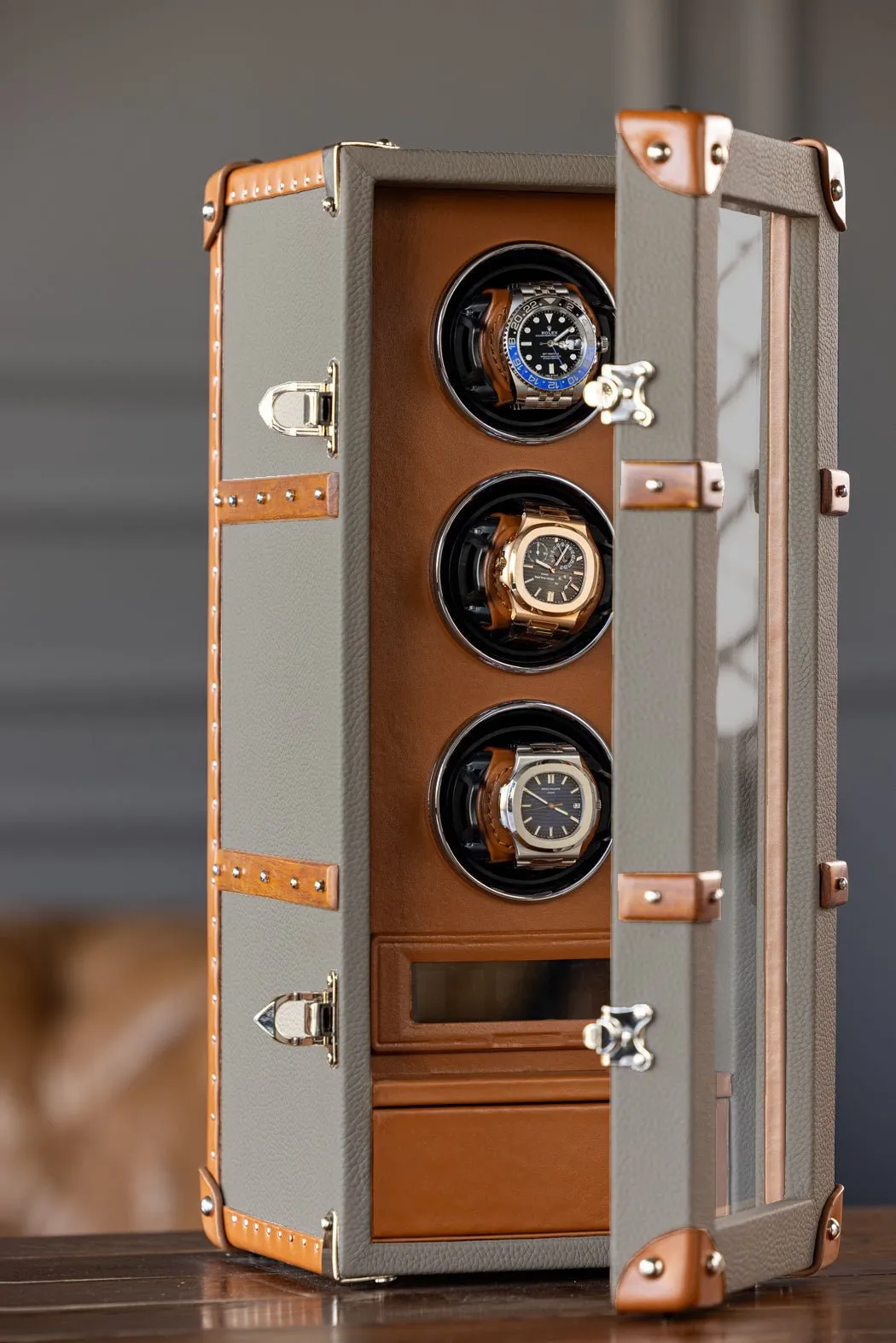 Watch Winder - Togo Beige