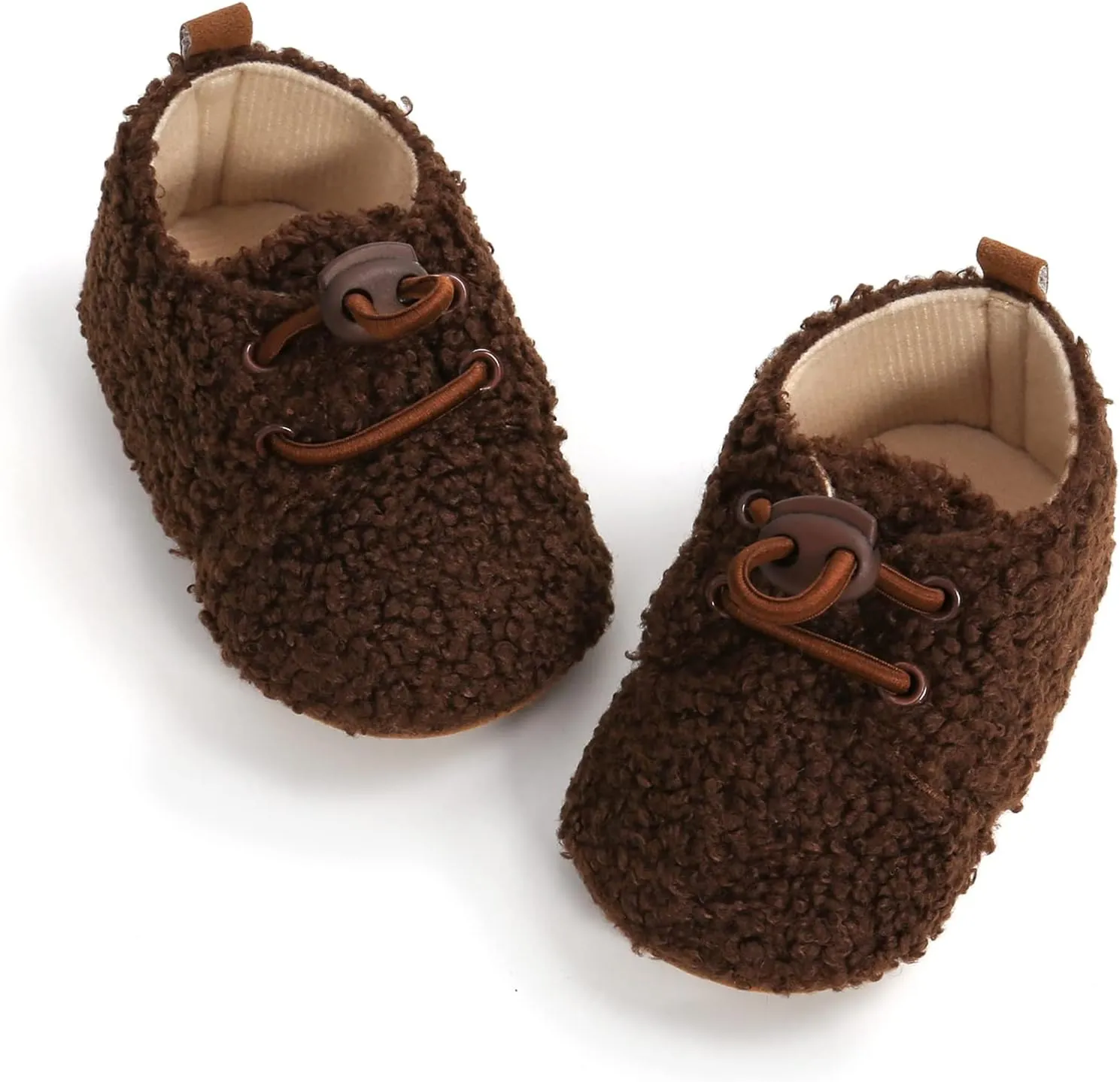 WILLFUN Baby Girls Boys Fleece Booties Infant Winter Indoor Slippers Soft Sole Toddler First Walkers Crib Shoes