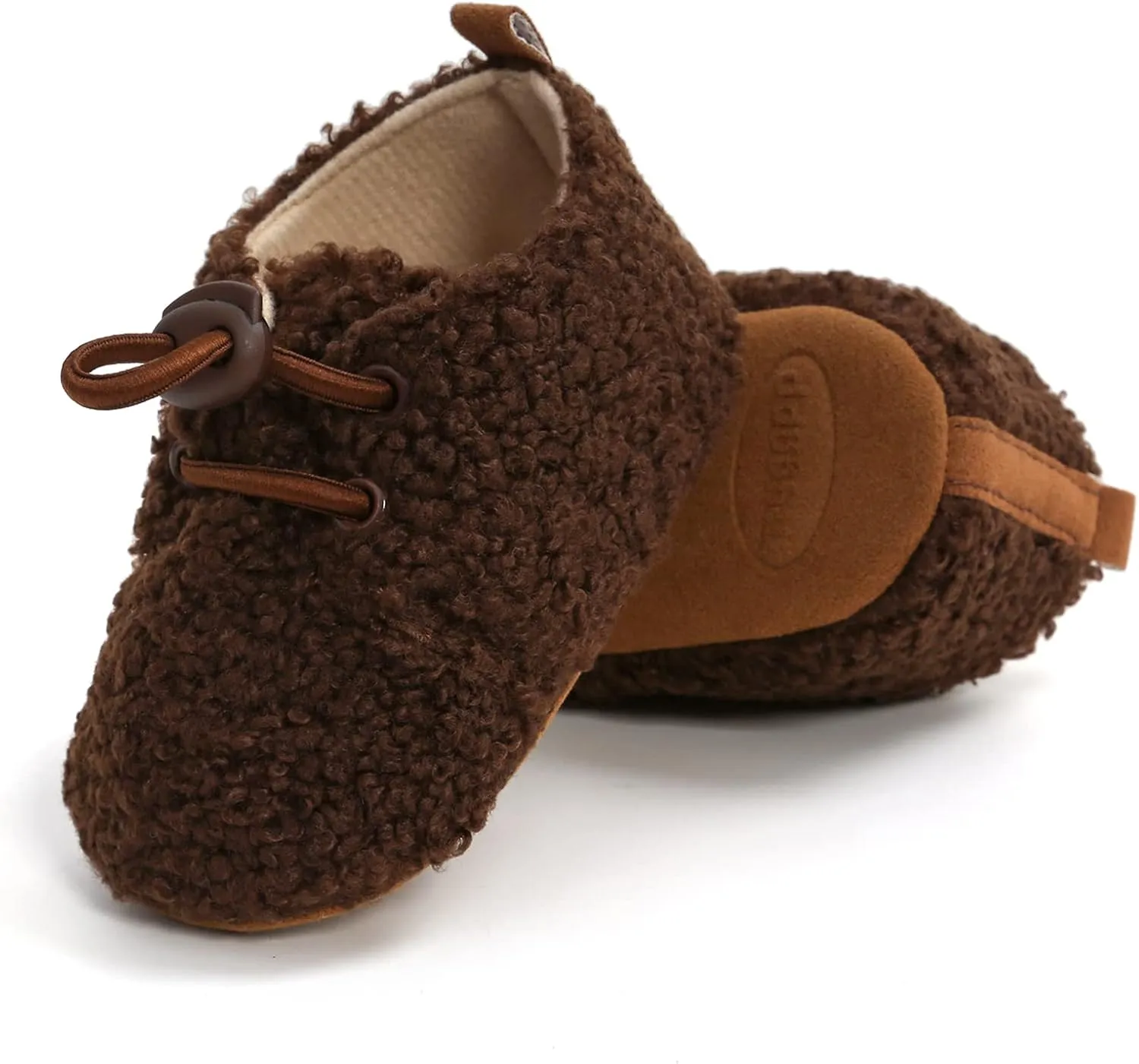 WILLFUN Baby Girls Boys Fleece Booties Infant Winter Indoor Slippers Soft Sole Toddler First Walkers Crib Shoes