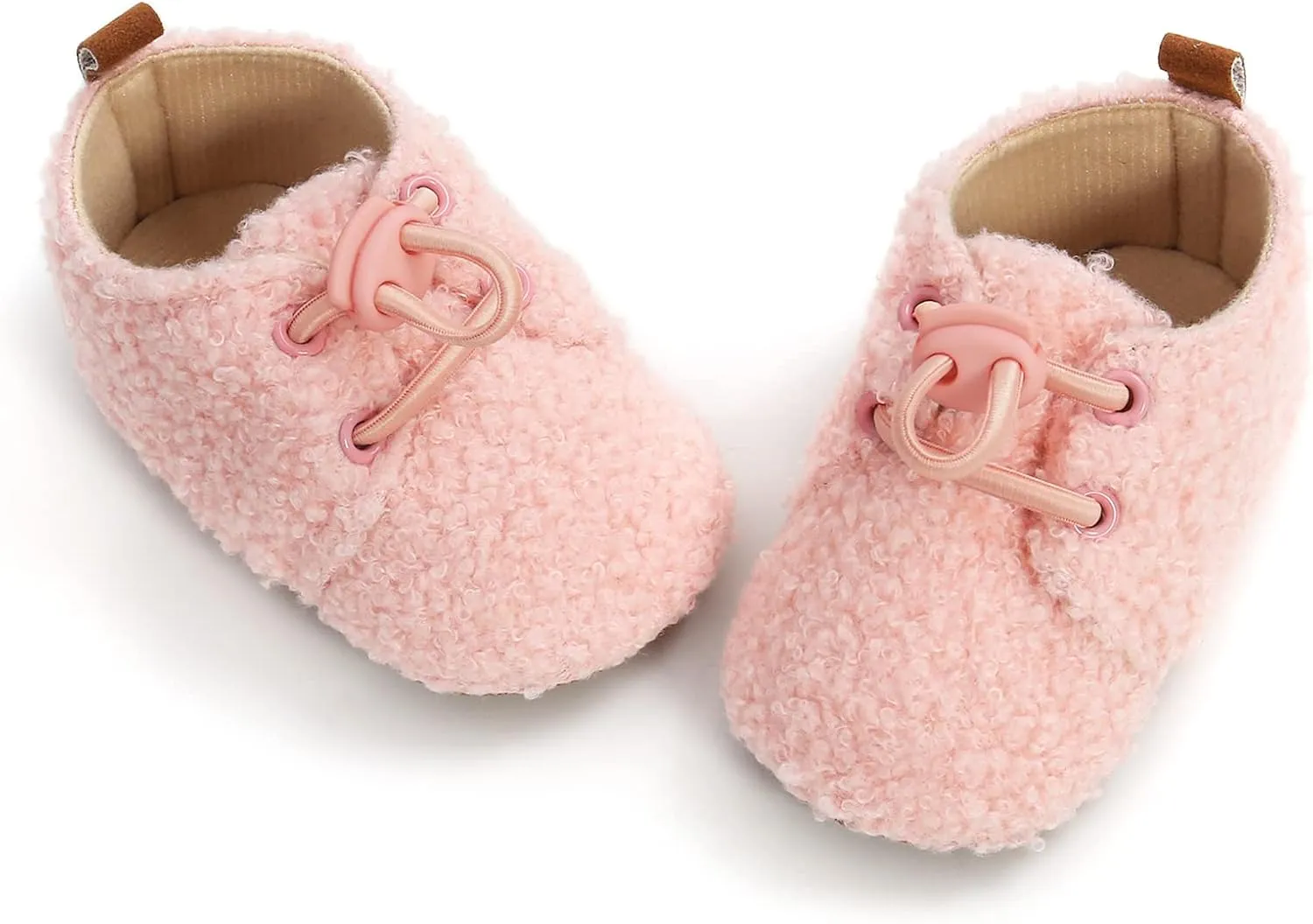 WILLFUN Baby Girls Boys Fleece Booties Infant Winter Indoor Slippers Soft Sole Toddler First Walkers Crib Shoes