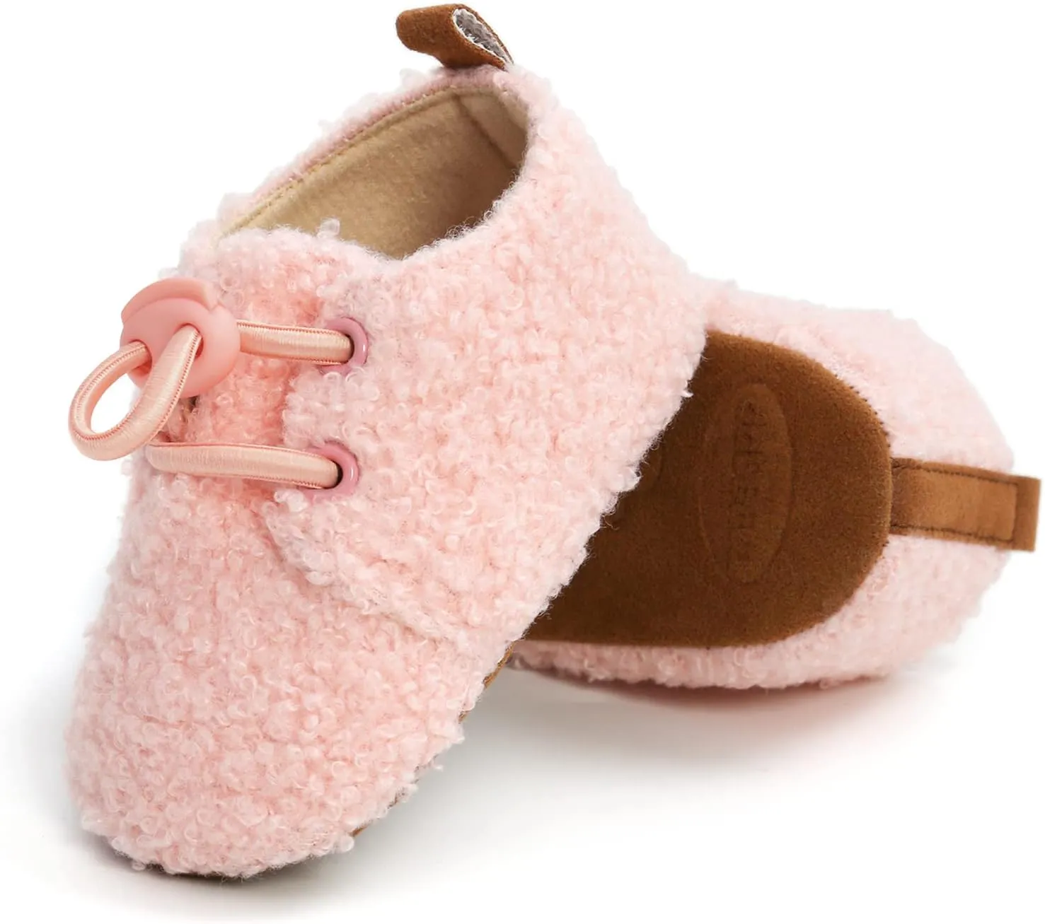 WILLFUN Baby Girls Boys Fleece Booties Infant Winter Indoor Slippers Soft Sole Toddler First Walkers Crib Shoes