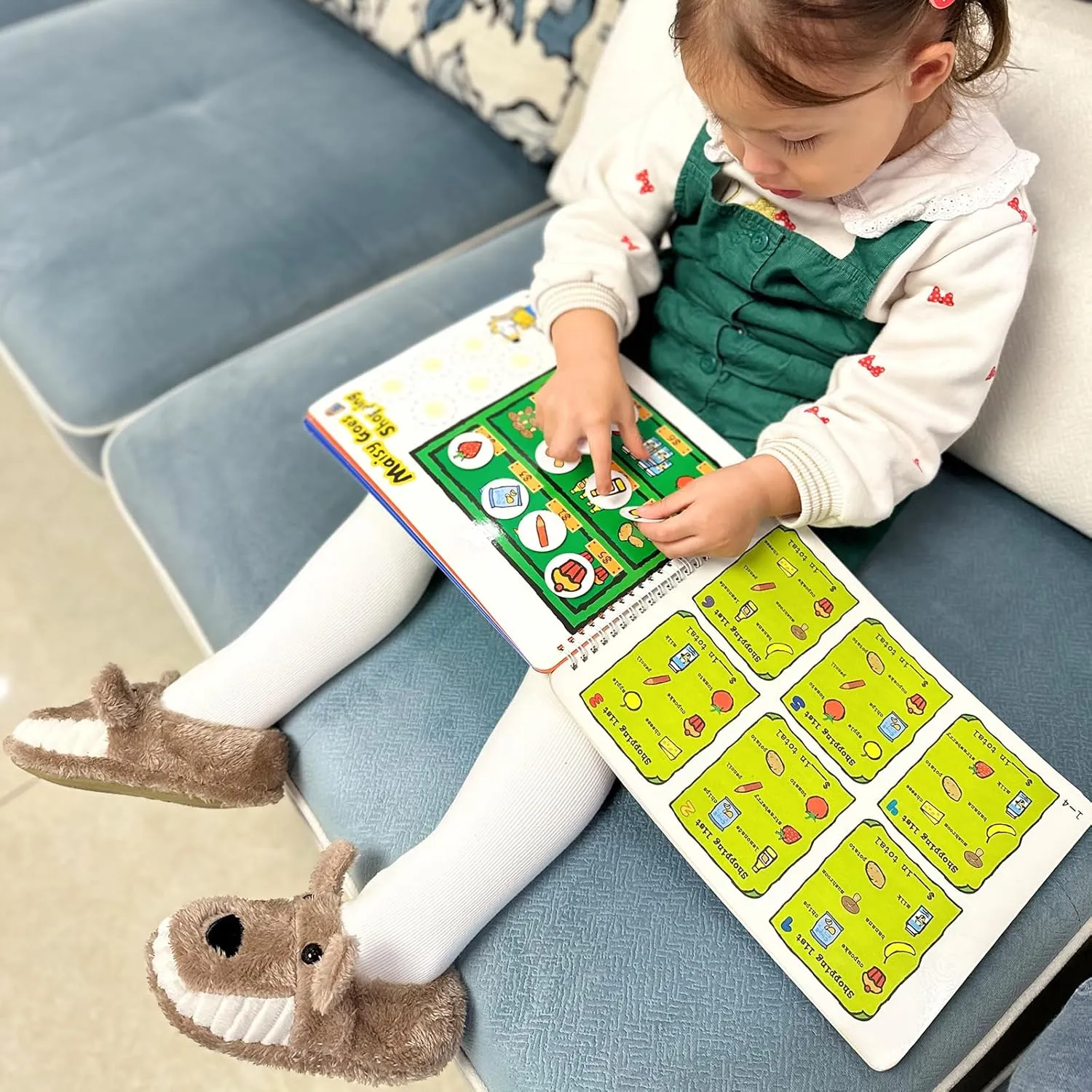 Winter Slippers For Girls Cartoon Animal Slippers Toddler Warm Plush House Shoes Little Kids Home Slippers